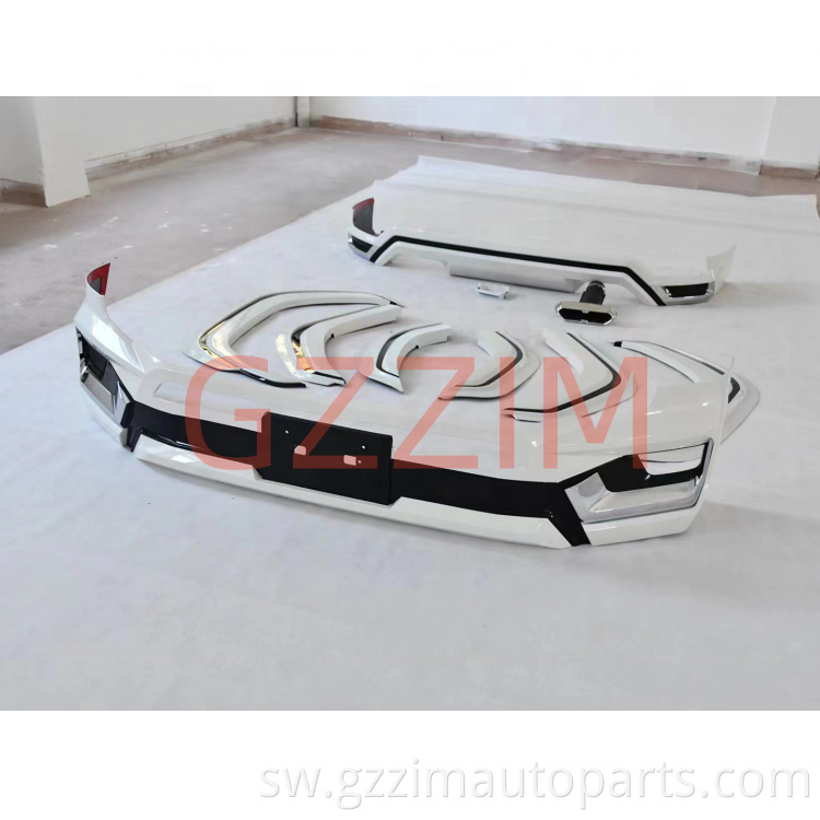 Monalisa Plastiki Mbele na Nyuma Bumper Fender Flares Kit Kit kwa LC 300 2022